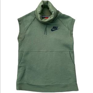 Nike turtleneck green tank top